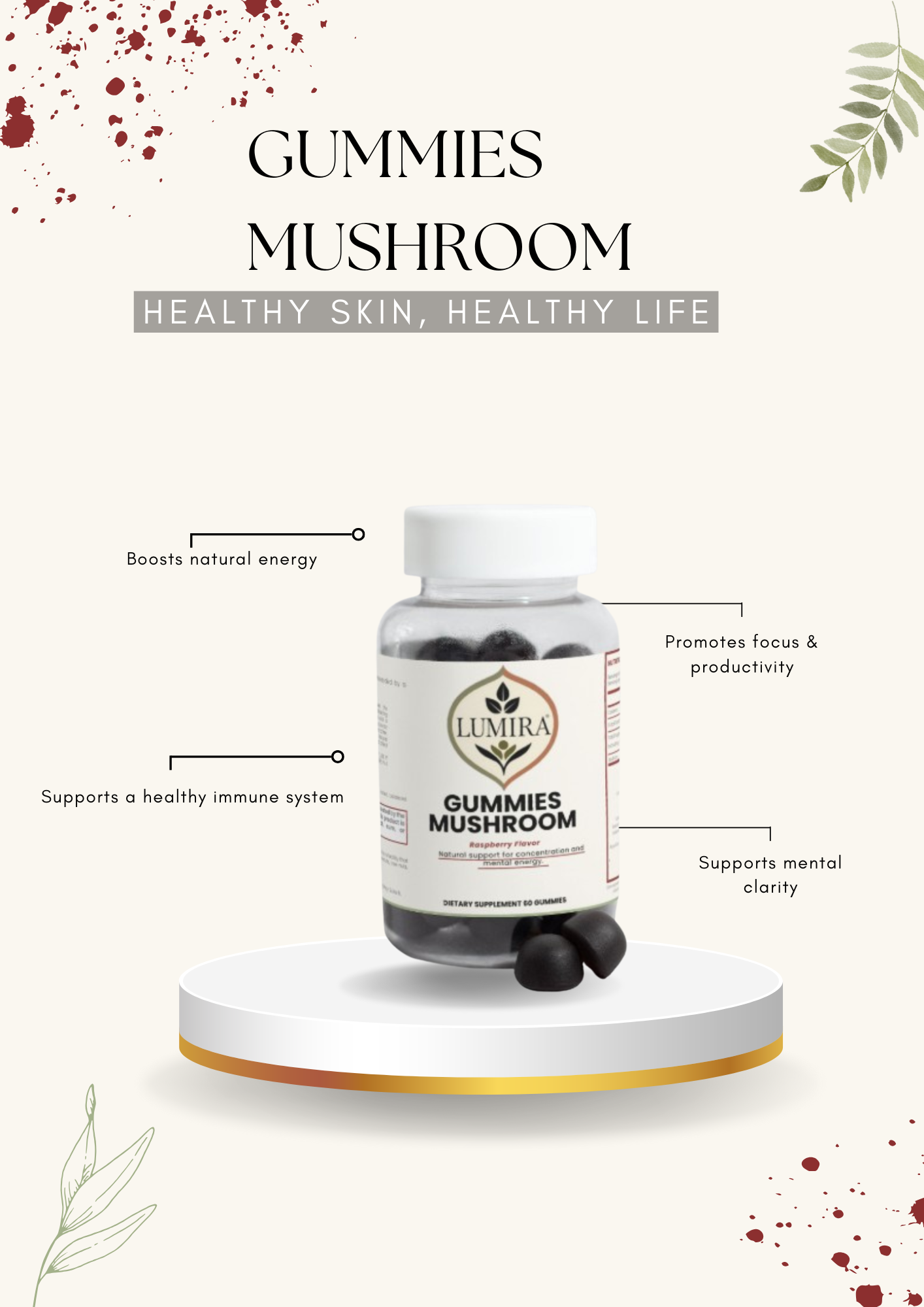 Functional Mushroom Gummies — Focus, Energy & Balance, Naturally